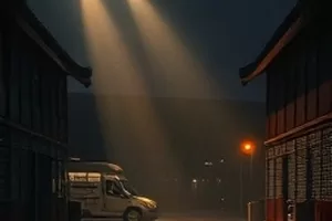 港口封锁场景剧照，悬疑剧《雾港十二时》第二集